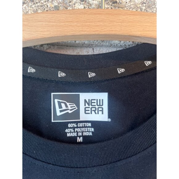 New Era Chicago Bulls NBA Black T-Shirt M 60% Cotton 40% Polyester - Picture 4 of 8